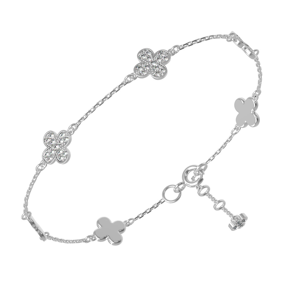 Браслет из белого золота c бриллиантами