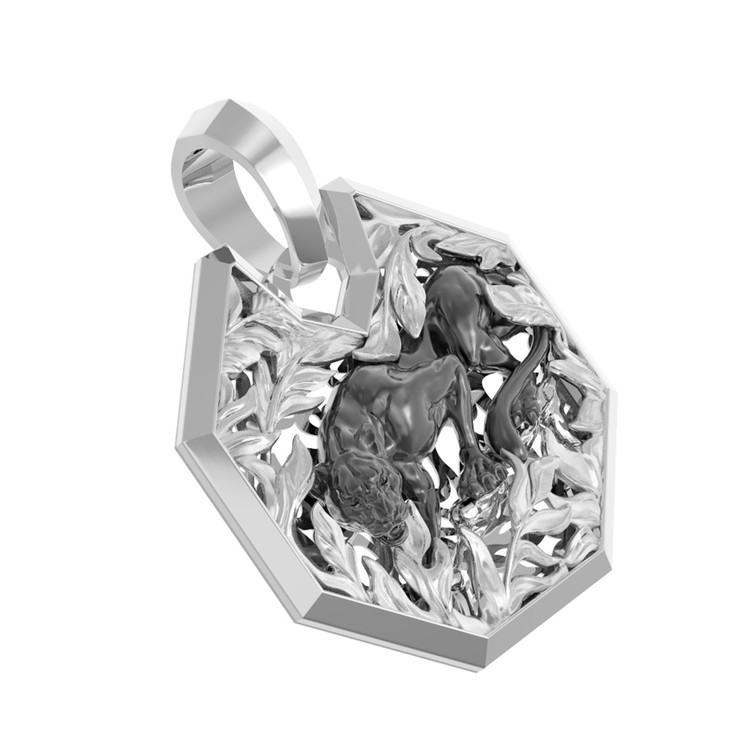 Подвеска из белого золота