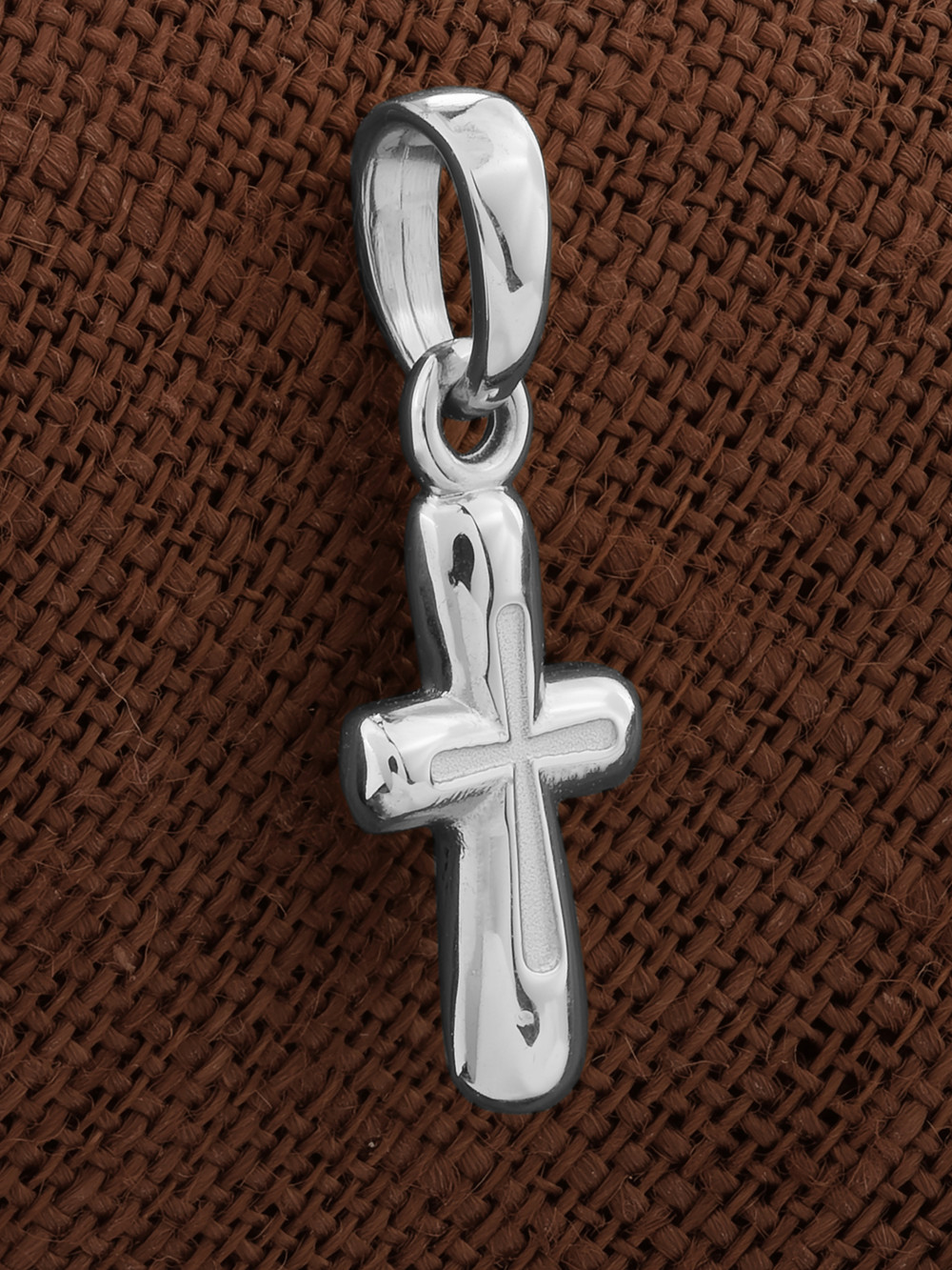 Крест из белого золота