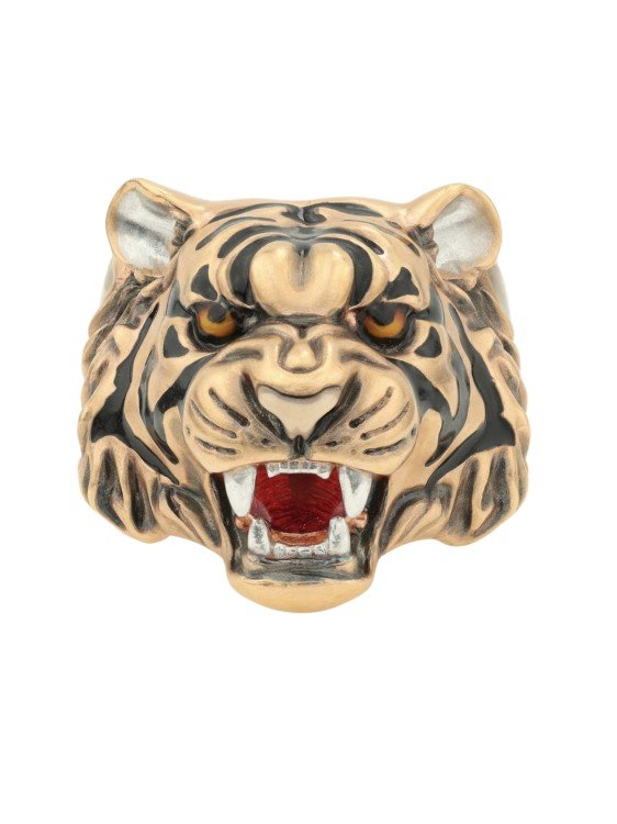 Кольцо из золота c эмаль