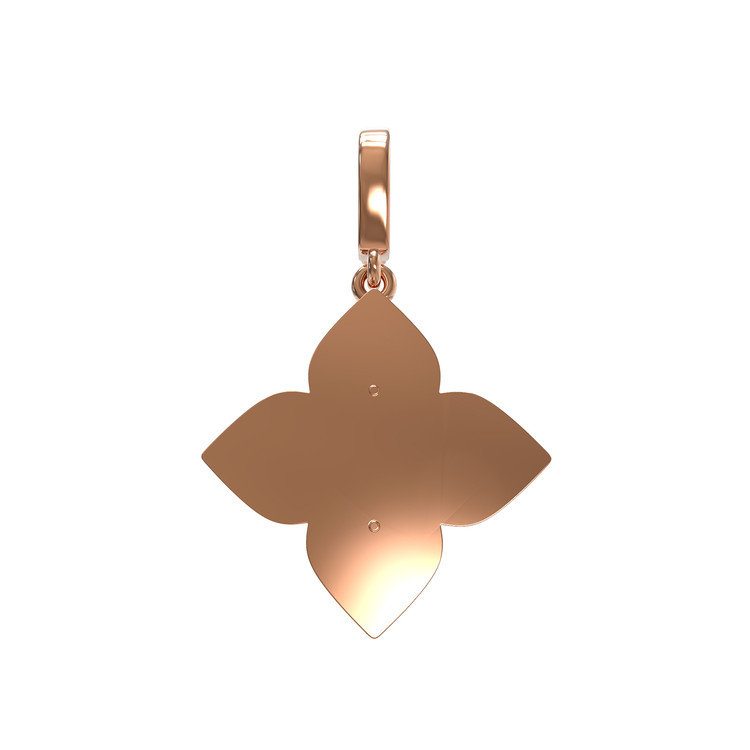 Подвеска из золота c бриллиантами и перламутром