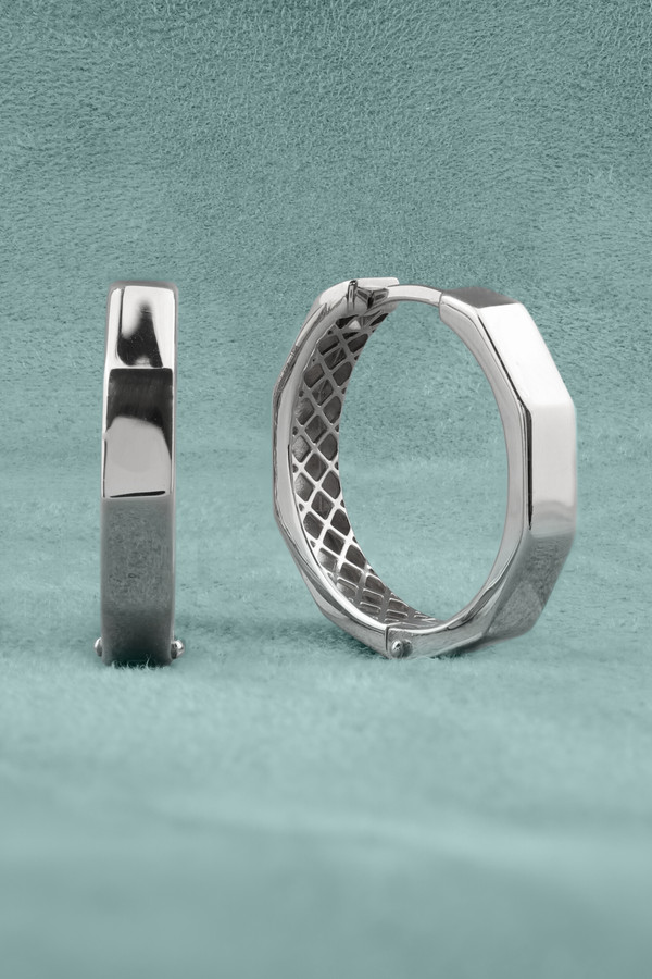 Серьги из белого золота