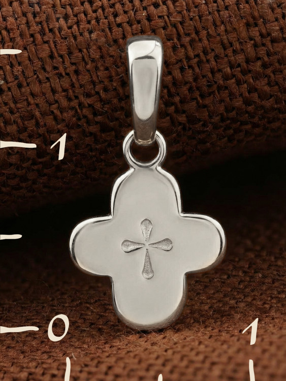 Крест из белого золота