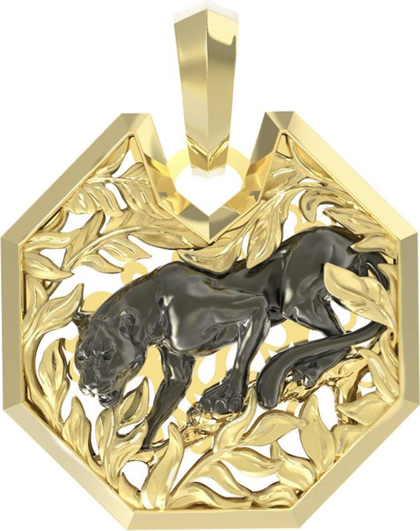 Подвеска из лимонного золота