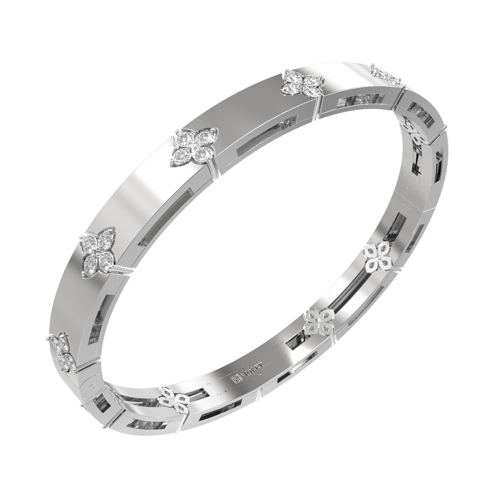 Браслет из белого золота c бриллиантами