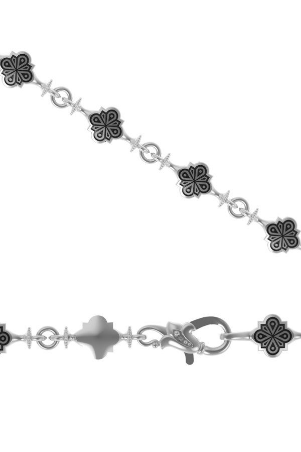 Цепь из белого золота