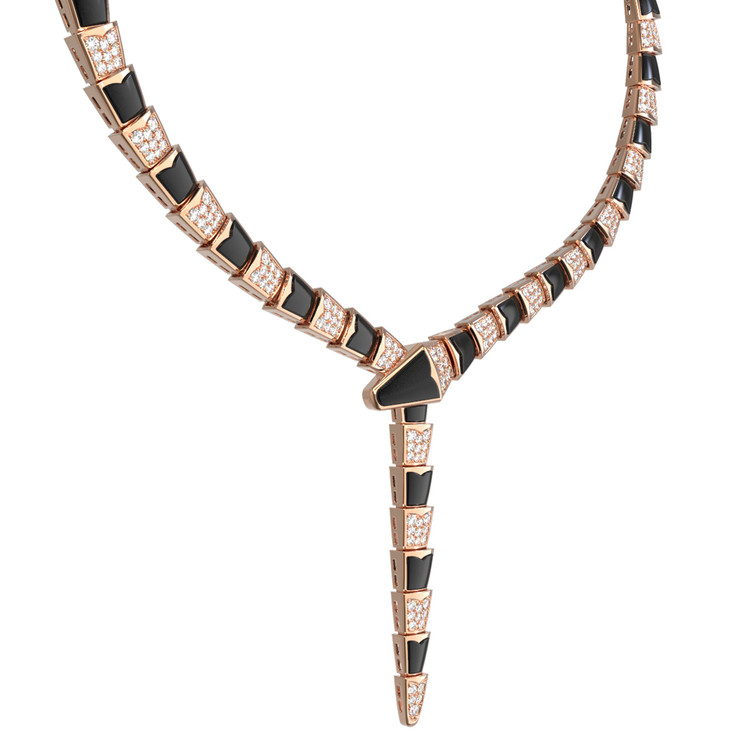 Колье из золота c бриллиантами и ониксом