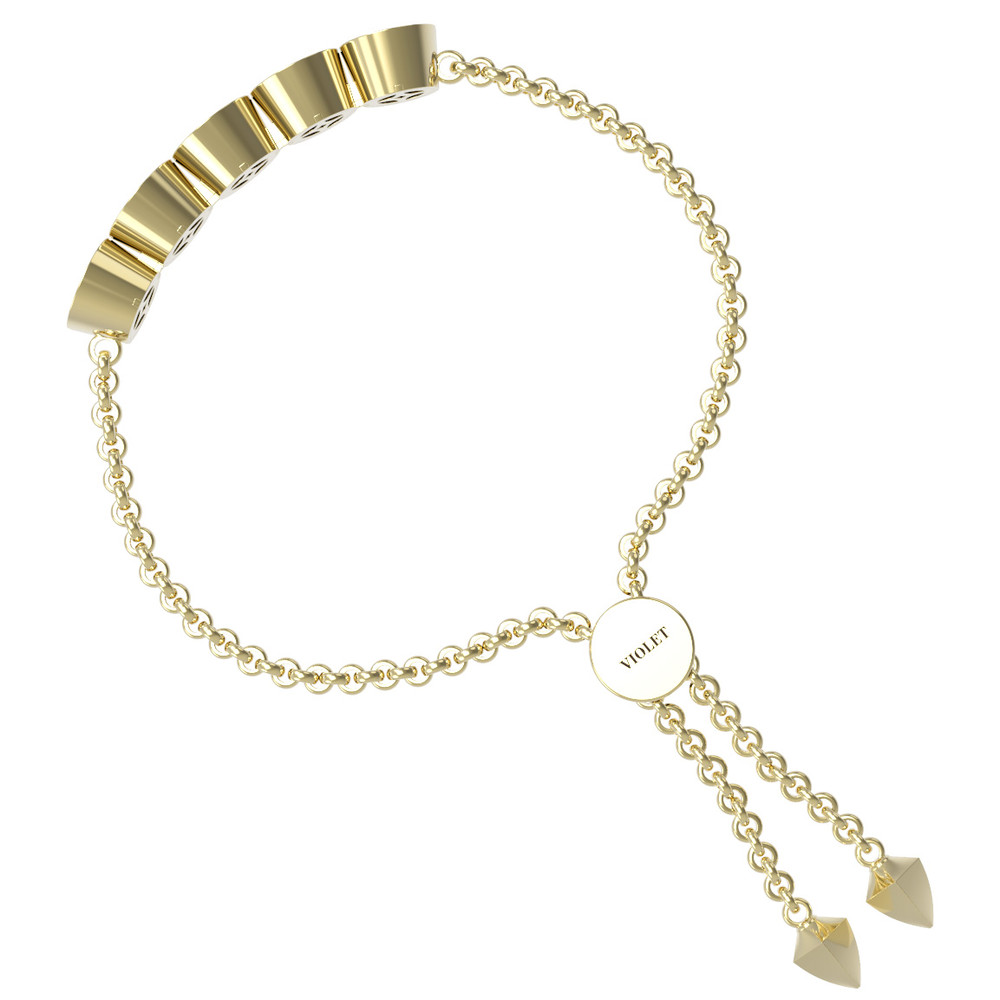 Браслет из лимонного золота c бриллиантами