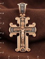 Крест из золота 585 пробы