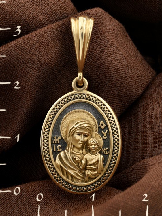 Образок из лимонного золота