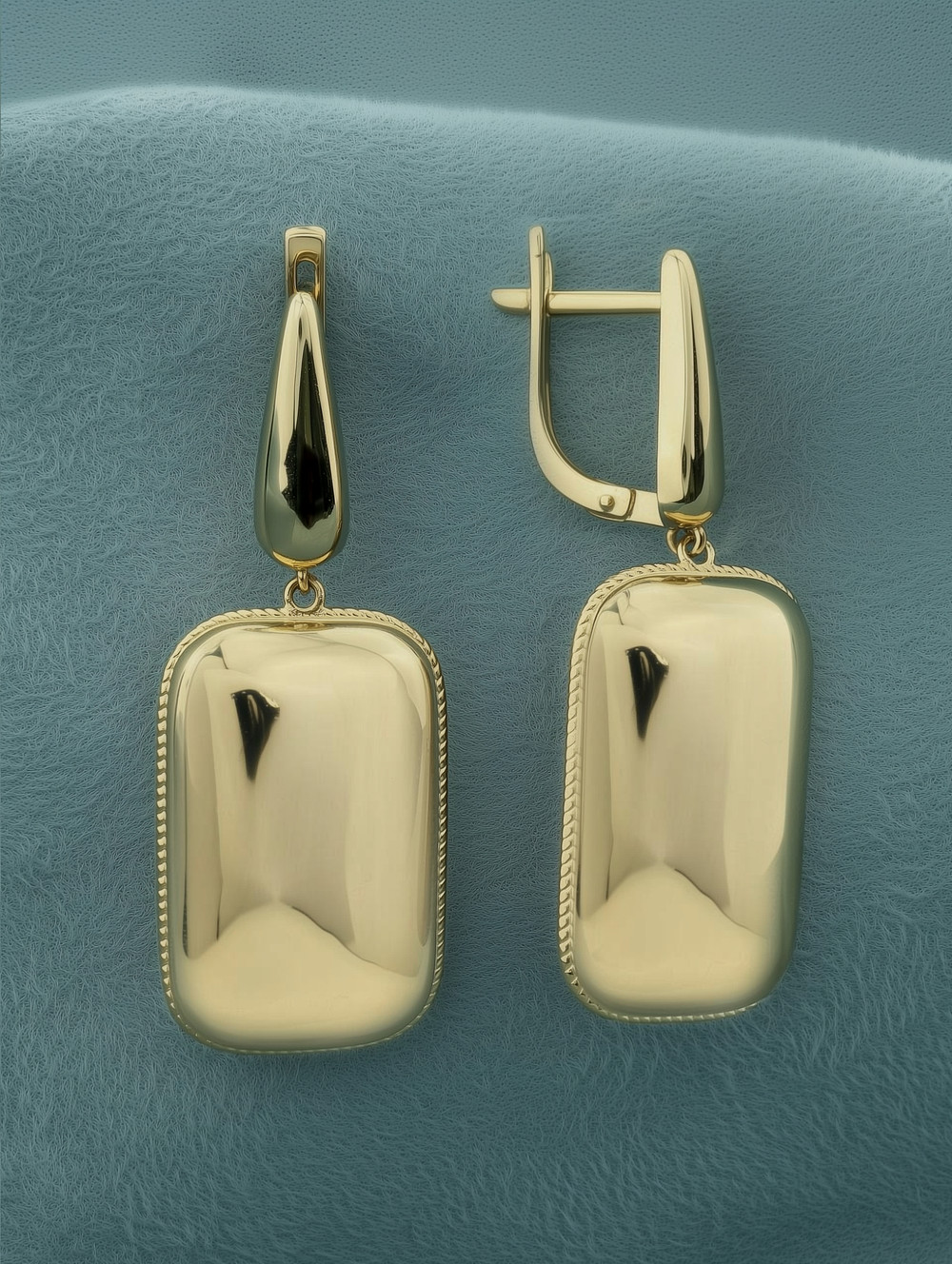 Серьги из лимонного золота