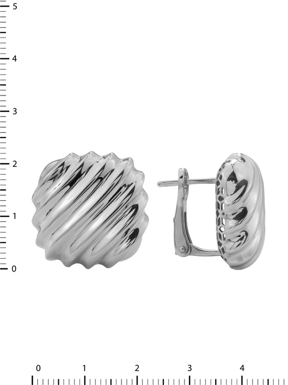 Серьги из белого золота