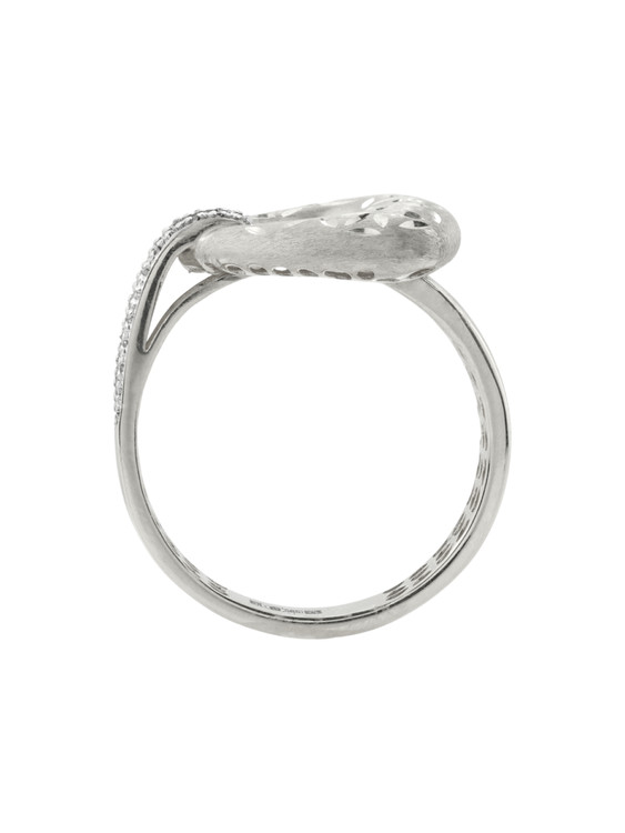 Кольцо из белого золота c бриллиантами