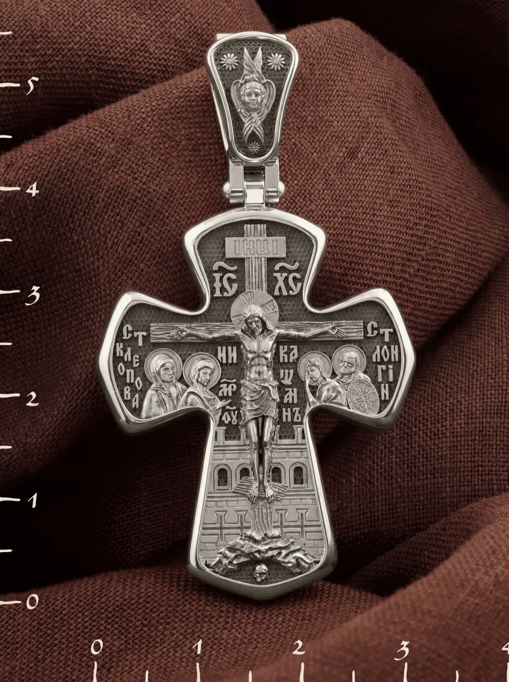 Крест из белого золота