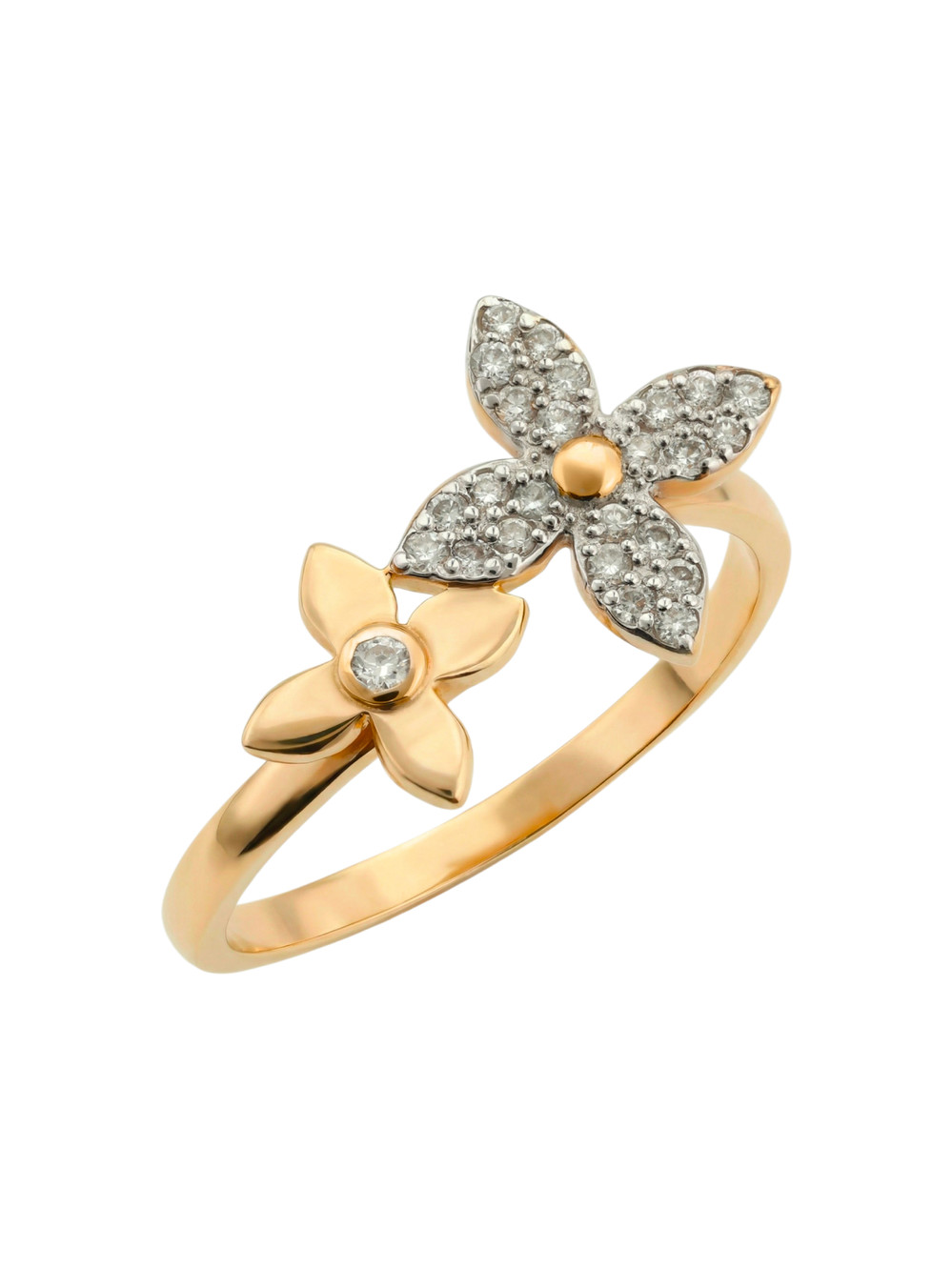 Кольцо из золота c бриллиантами