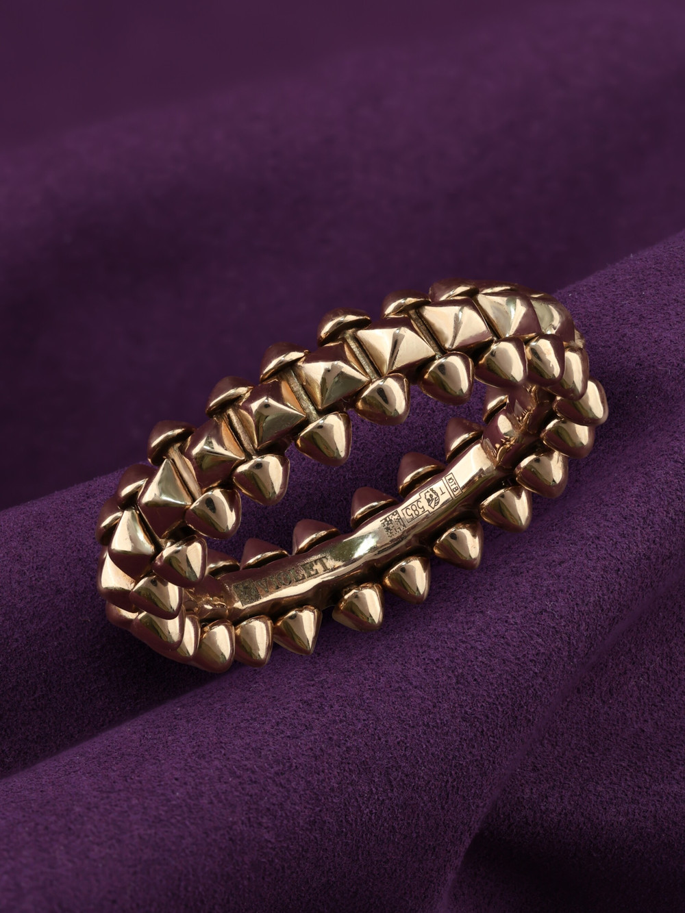 Кольцо из розового золота