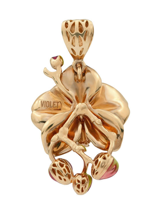 Подвеска из золота c эмаль