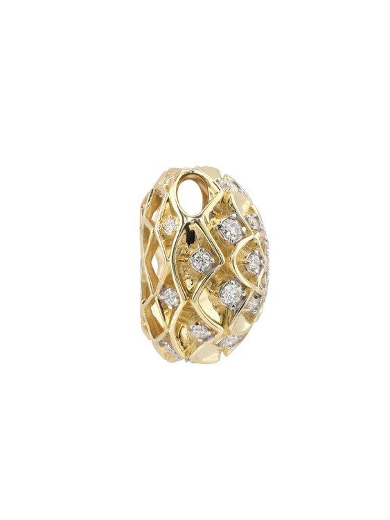 Подвеска из лимонного золота c бриллиантами