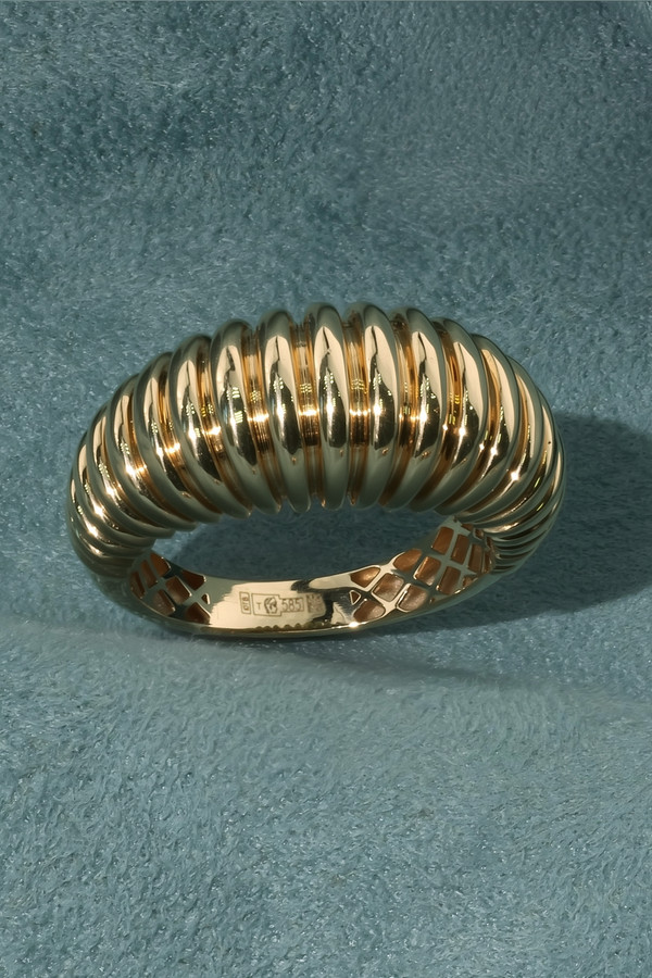 Кольцо из лимонного золота