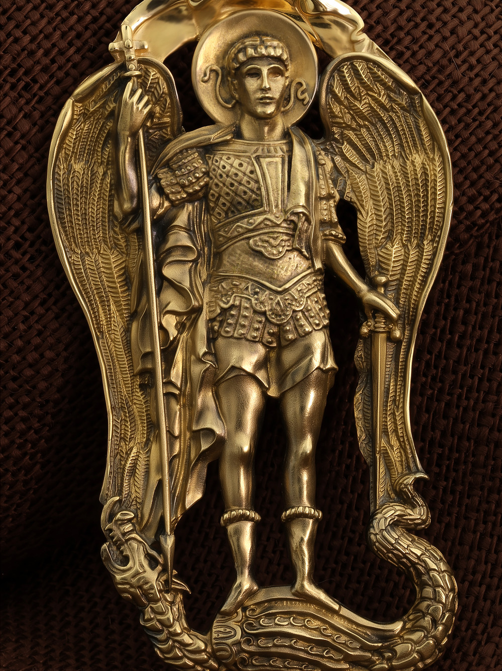 Образок из лимонного золота