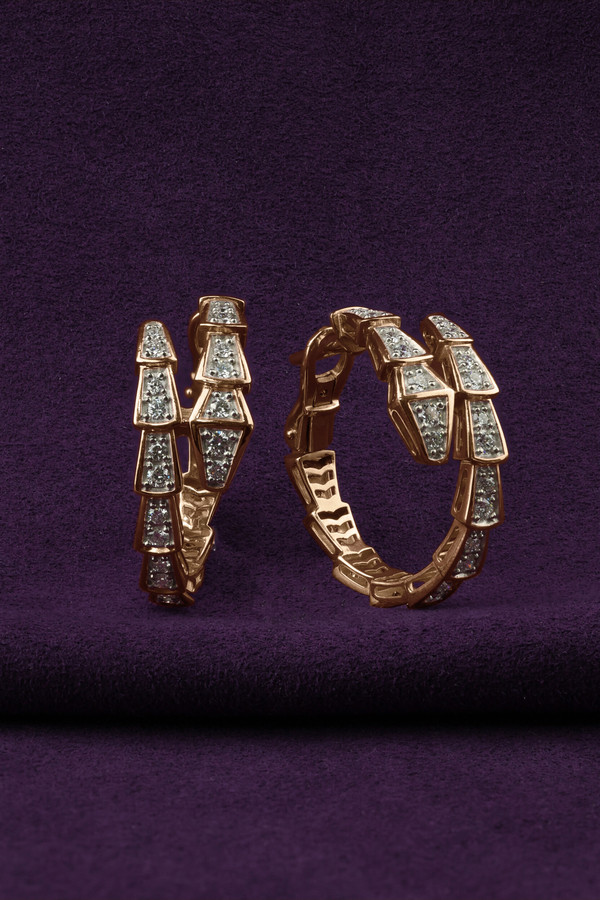 Серьги из золота c бриллиантами