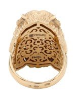 Кольцо из золота 585 пробы c эмалью