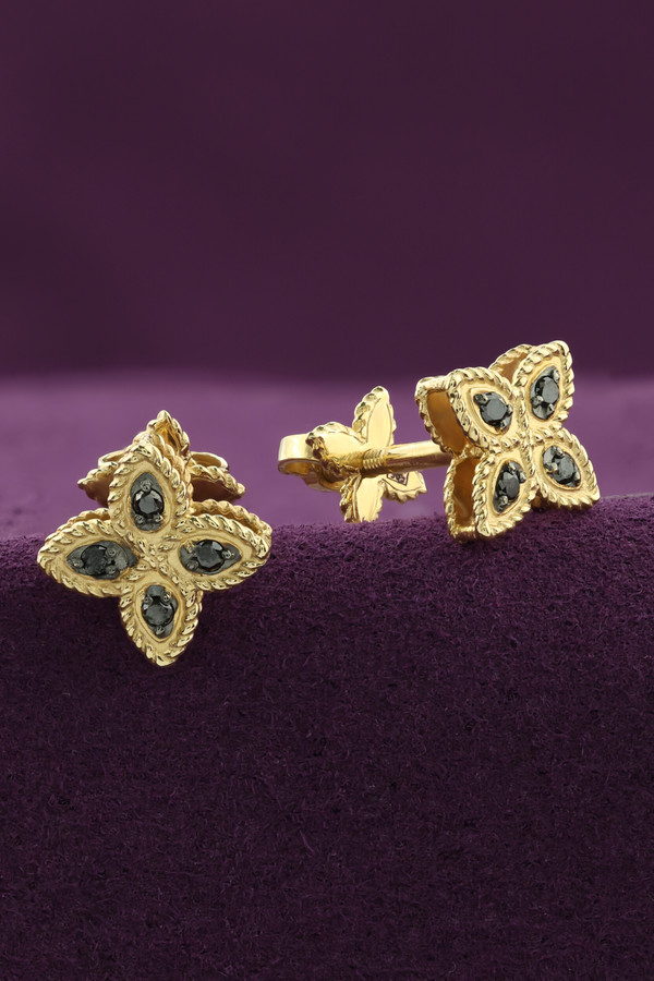 Серьги из лимонного золота c бриллиантами