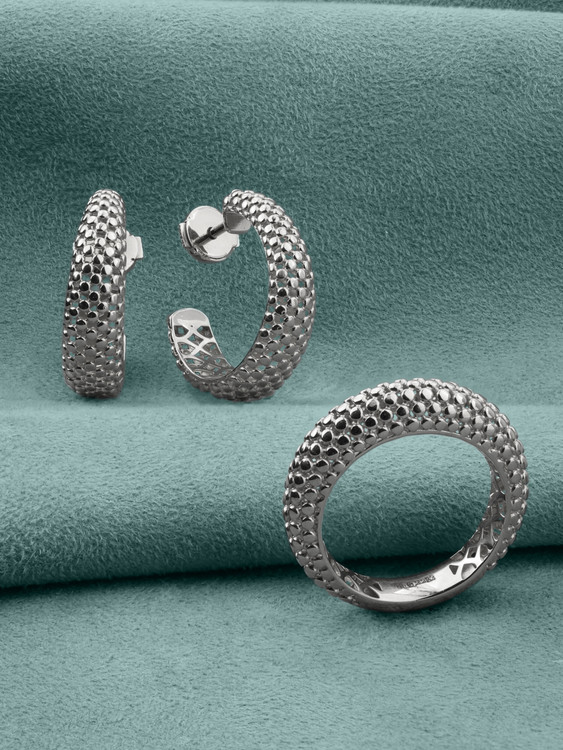 Серьги из белого золота