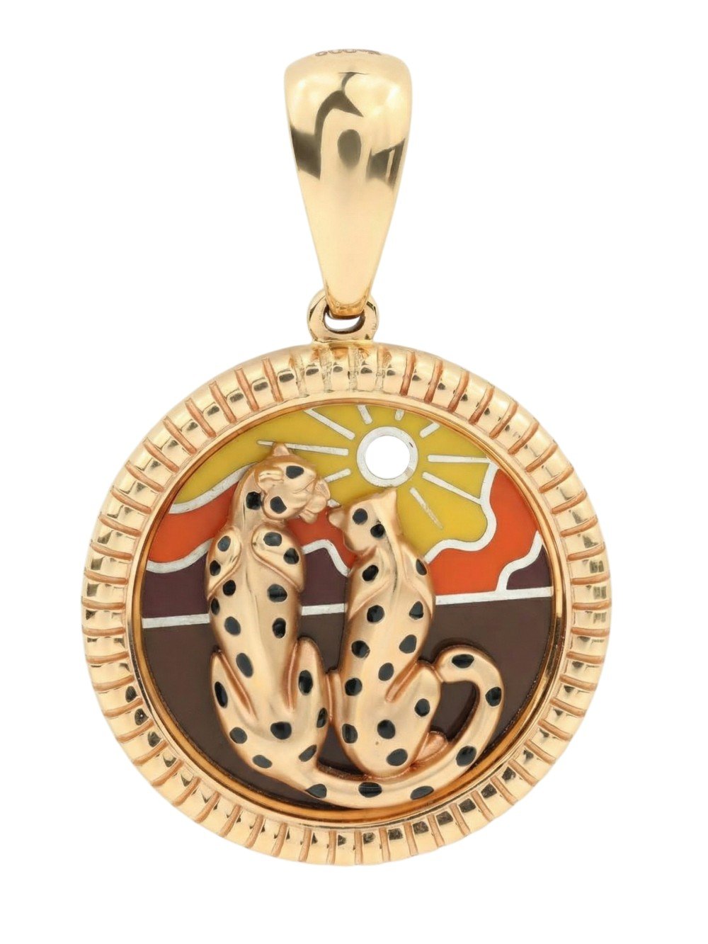 Подвеска из золота c эмалью