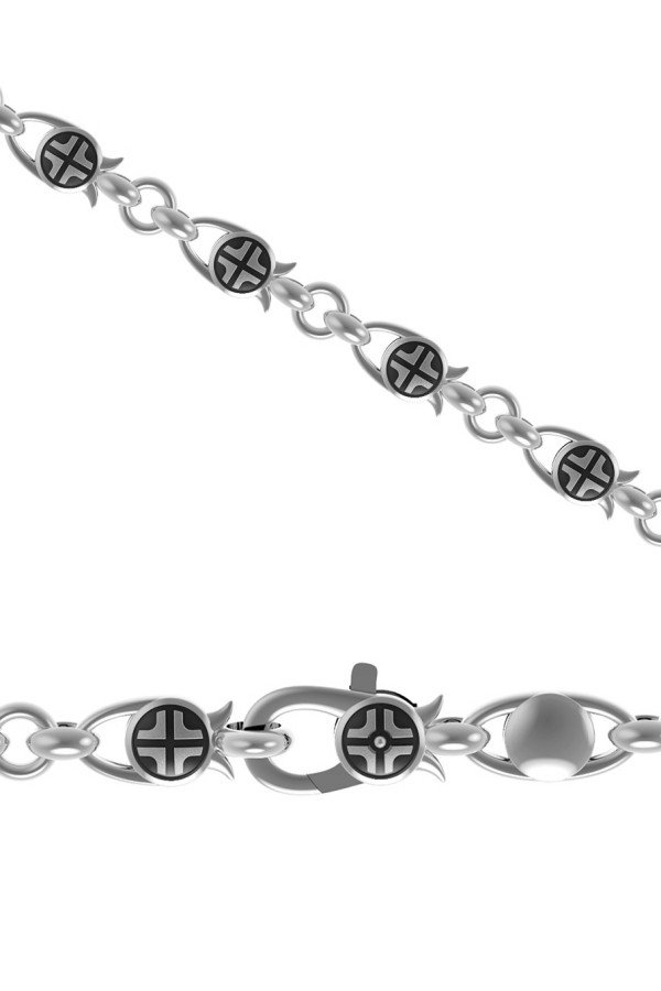 Цепь из белого золота