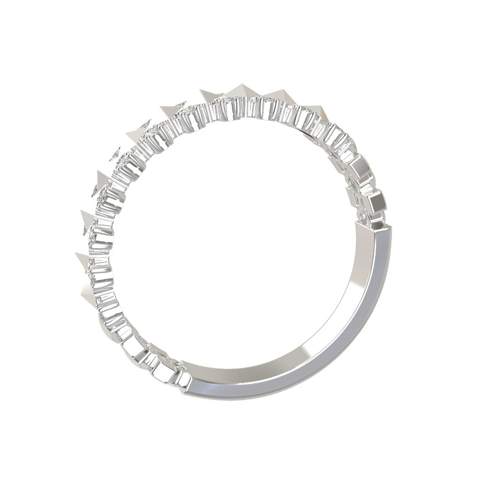 Кольцо из белого золота c бриллиантами