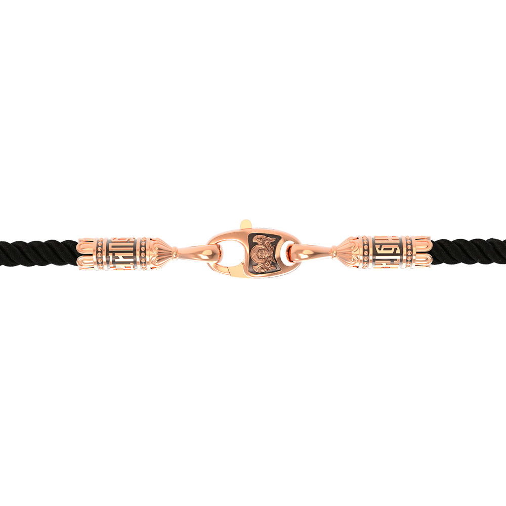 Шнурок шёлковый из золота c шёлковым шнурком