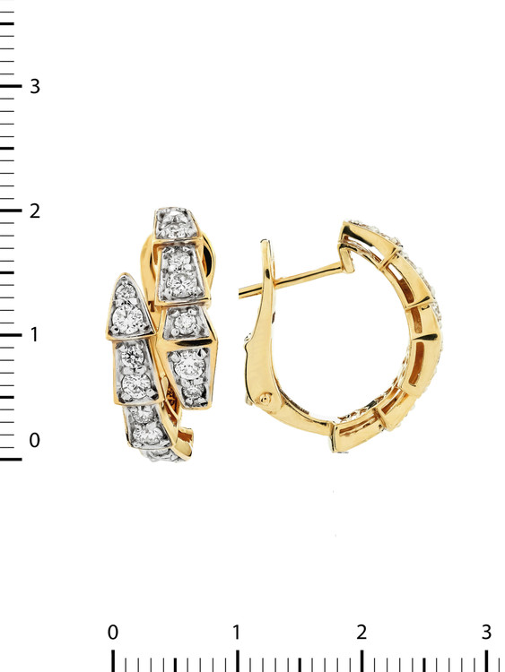 Серьги из золота c бриллиантами