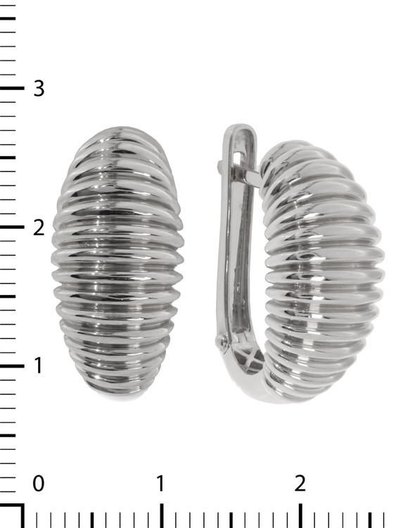 Серьги из белого золота