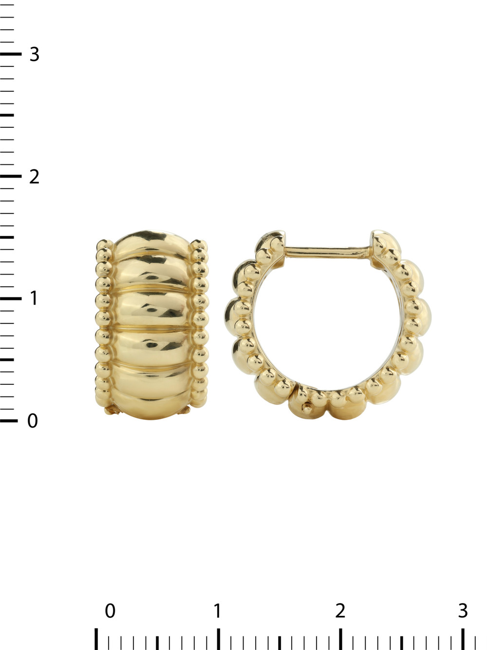 Серьги из лимонного золота