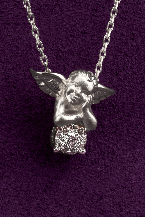 Колье из белого золота c бриллиантами