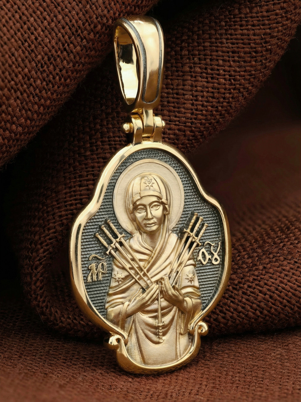 Образок из лимонного золота