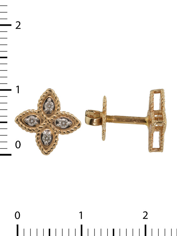 Серьги из золота c бриллиантами