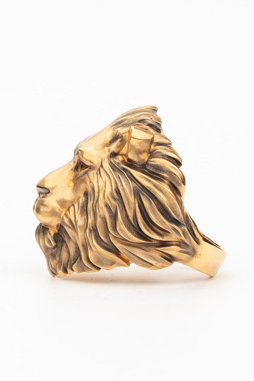 Кольцо из золота c эмаль