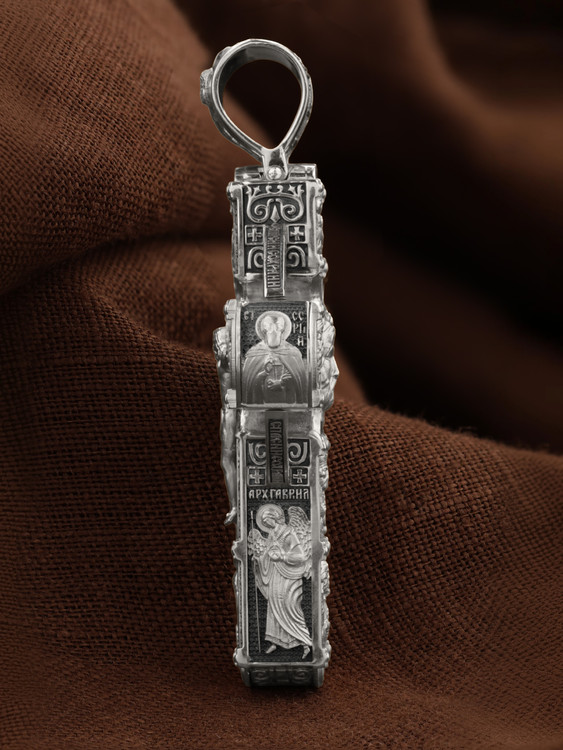 Крест из белого золота