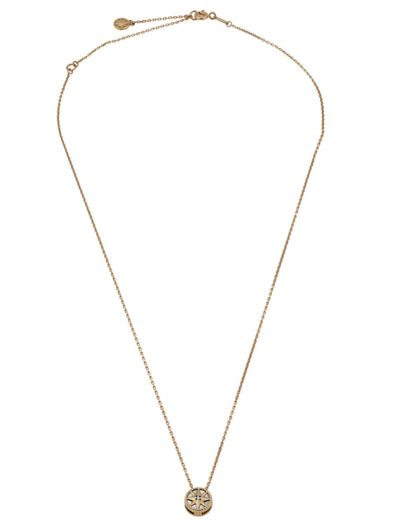 Колье из золота c бриллиантами и перламутром