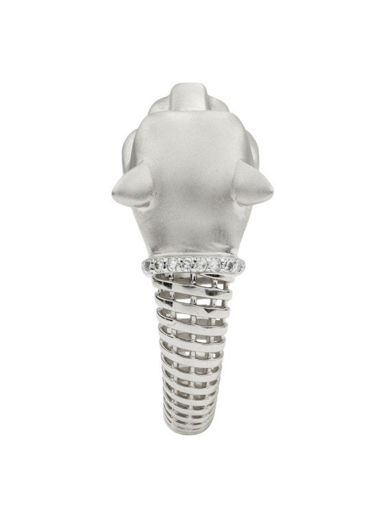 Кольцо из белого золота c бриллиантами