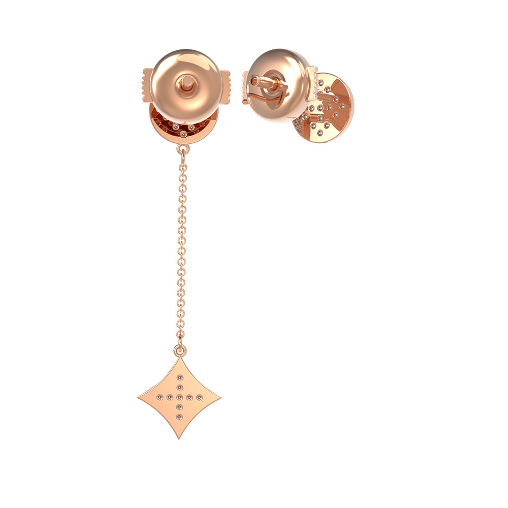 Серьги из золота c бриллиантами