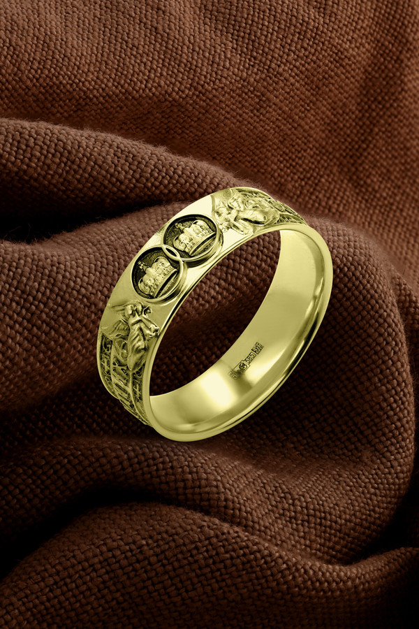 Кольцо из лимонного золота