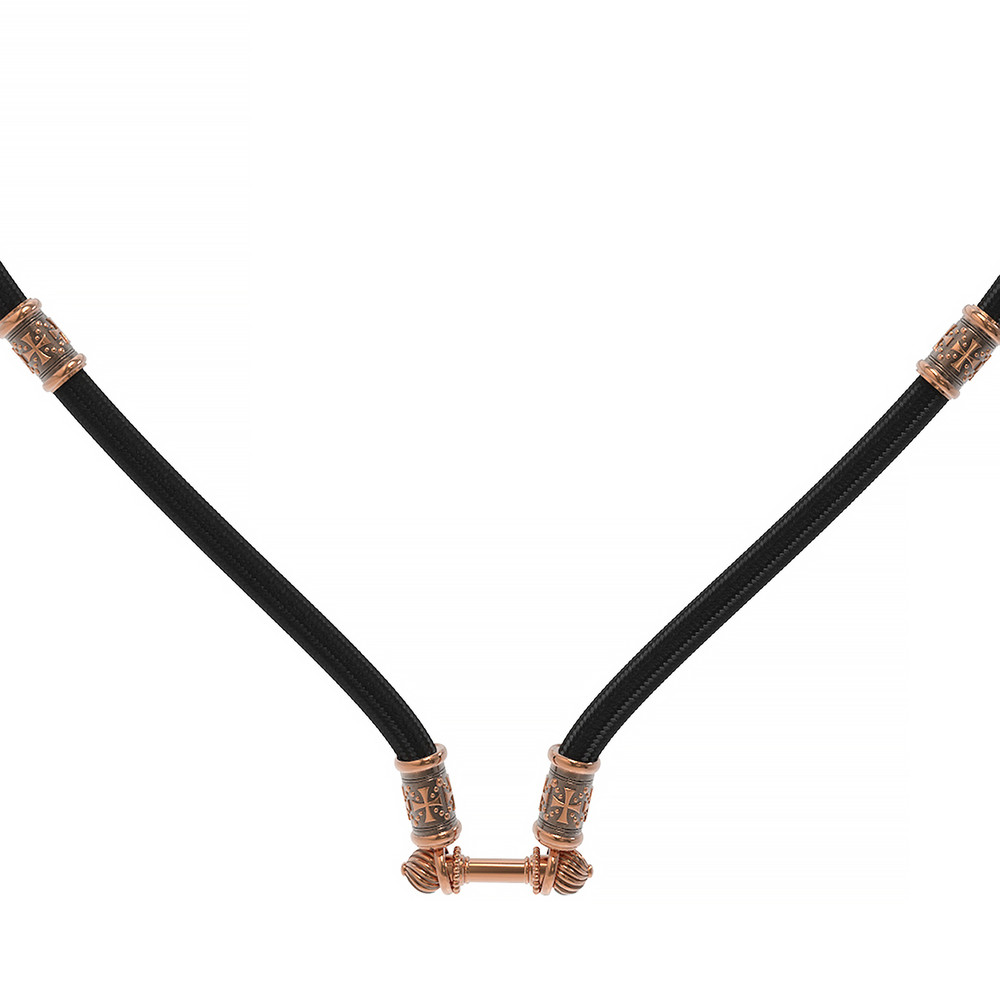 Шнурок шёлковый из золота c шёлковым шнурком