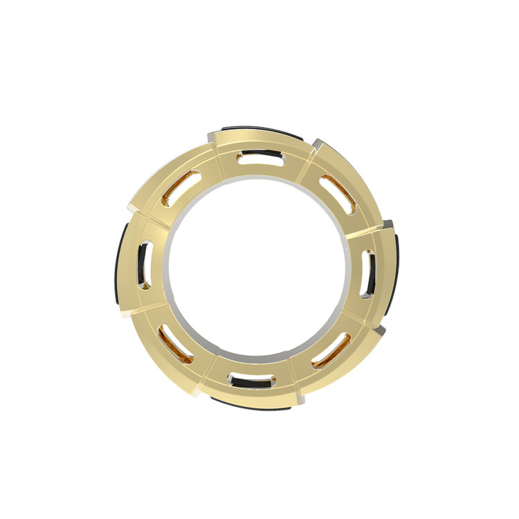 Подвеска из лимонного золота c ониксом