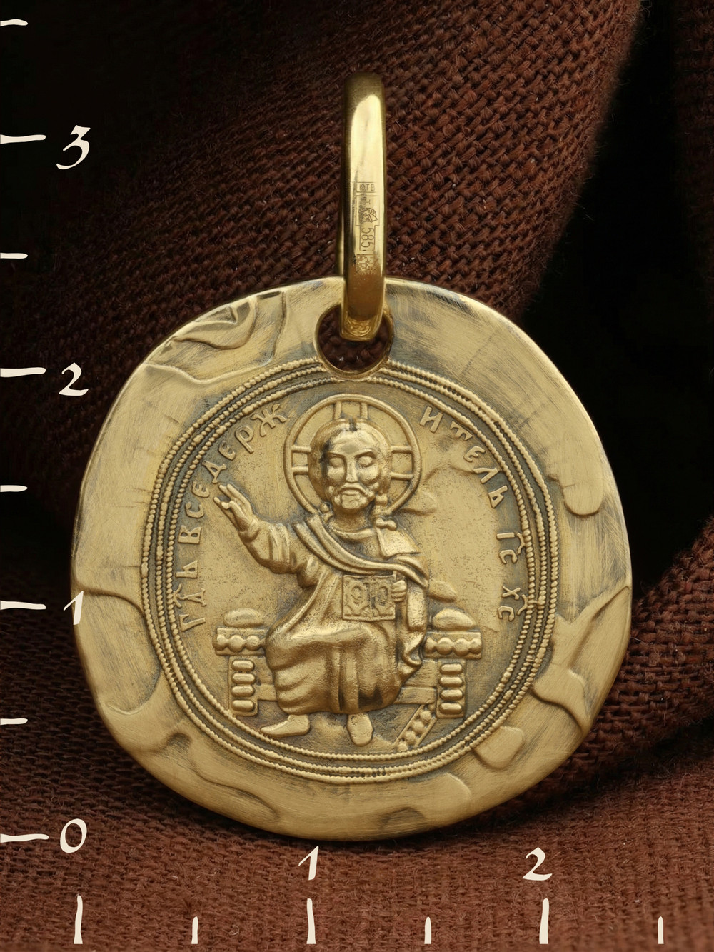 Образок из лимонного золота