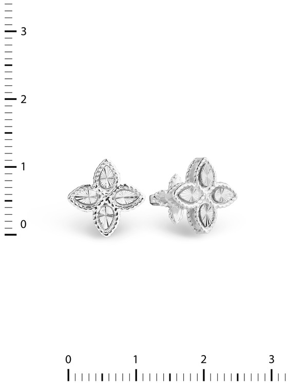 Серьги из белого золота