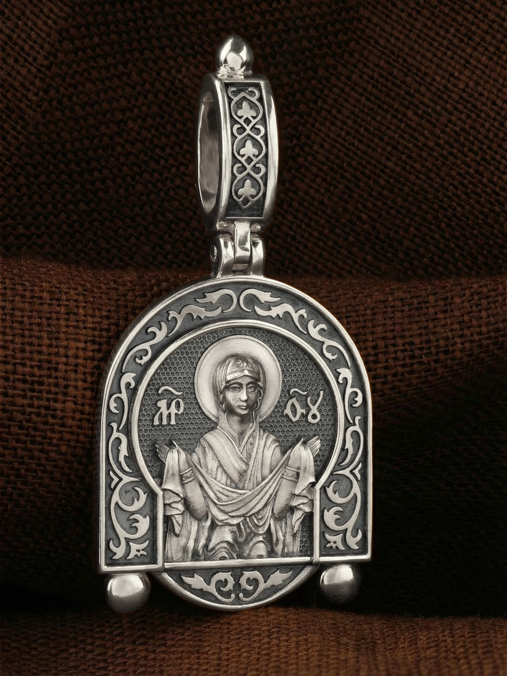 Образок из белого золота