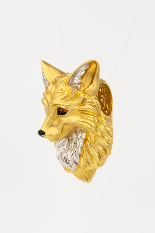 Подвеска из лимонного золота c эмаль